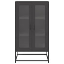 højskab 68x39x123 cm stål sort