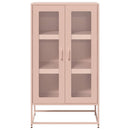 højskab 68x39x123 cm stål lyserød