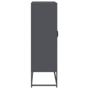 højskab 68x39x123 cm stål antracitgrå