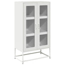 højskab 68x39x123 cm stål hvid
