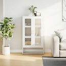 højskab 68x39x123 cm stål hvid