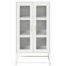 højskab 68x39x123 cm stål hvid