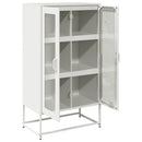 højskab 68x39x123 cm stål hvid