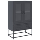 skab 68x39x111,5 cm stål antracitgrå