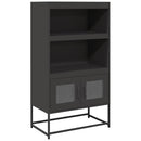 højskab 68x39x123 cm stål sort