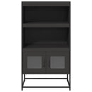 højskab 68x39x123 cm stål sort