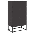højskab 68x39x123 cm stål sort
