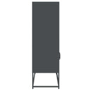 højskab 68x39x123 cm stål antracitgrå