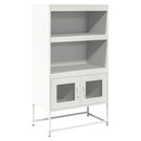 højskab 68x39x123 cm stål hvid