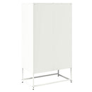 højskab 68x39x123 cm stål hvid