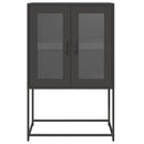 højskab 68x39x107 cm stål sort