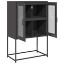 højskab 68x39x107 cm stål sort