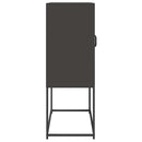 højskab 68x39x107 cm stål sort