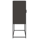 højskab 68x39x107 cm stål sort