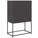 højskab 68x39x107 cm stål sort