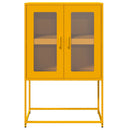 højskab 68x39x107 cm stål sennepsgul