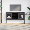 tv-bord 100,5x39x60,5 cm stål sort