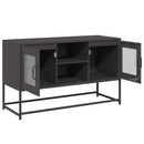 tv-bord 100,5x39x60,5 cm stål sort