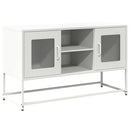 tv-bord 100,5x39x60,5 cm stål hvid