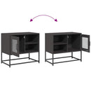 tv-bord 68x39x60,5 cm stål sort