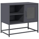 tv-bord 68x39x60,5 cm stål antracitgrå