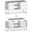 tv-bord 68x39x60,5 cm stål hvid