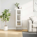 skab 36x39x123 cm koldvalset stål hvid