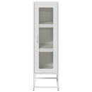 skab 36x39x123 cm koldvalset stål hvid