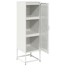 skab 36x39x123 cm koldvalset stål hvid