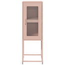 skab 36x39x107 cm koldvalset stål lyserød