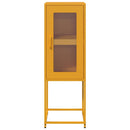 skab 36x39x107 cm koldvalset stål sennepsgul