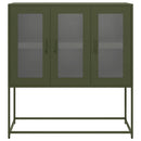 skab 100,5x39x107 cm koldvalset stål olivengrøn