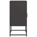 sengebord 36x39x78 cm koldvalset stål sort