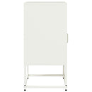sengebord 36x39x78 cm koldvalset stål hvid