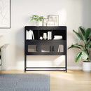 skænk 100,5x39x107 cm koldvalset stål sort