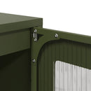 skab 100,5x39x107 cm koldvalset stål olivengrøn