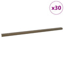 Trinkantprofiler 30 stk. Brun 67 x 3 x 2 cm Aluminium