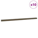Trinkantprofiler 10 stk. Brun 67 x 3.5 x 3 cm Aluminium