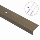 Trinkantprofiler 30 stk. Brun 67 x 3.5 x 3 cm Aluminium