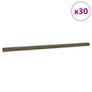 Trinkantprofiler 30 stk. Brun 67 x 3.5 x 3 cm Aluminium