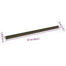Trinkantprofiler 30 stk. champagnefarvet 67 x 3 x 2 cm