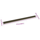 Trinkantprofiler 10 stk. champagnefarvet 67 x 3.5 x 3 cm