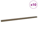 Trinkantprofiler 10 stk. Brun 67 x 3 x 2 cm Aluminium