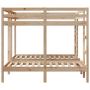 tredobbelt køjeseng 160x200/80x160 cm massivt fyrretræ
