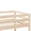 køjeseng 80x200 cm massivt fyrretræ