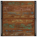sofabord 100x100x35 cm massivt genbrugstræ flerfarvet
