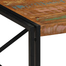 sofabord 100x100x35 cm massivt genbrugstræ flerfarvet