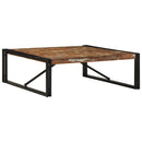 sofabord 100x100x35 cm massivt genbrugstræ flerfarvet