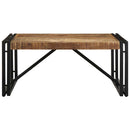 sofabord 80x80x35 cm massivt ru mangotræ