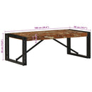 sofabord 100x50x35 cm massivt genbrugstræ flerfarvet
